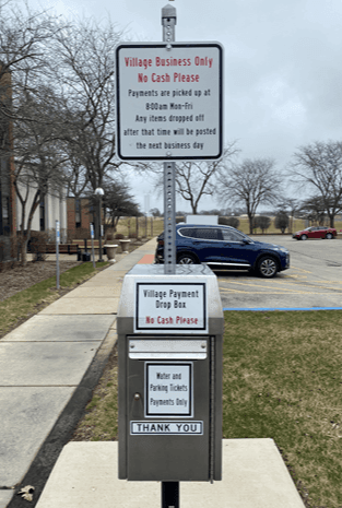 Drop Box at Village Hall