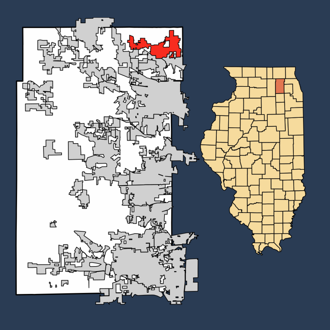 Carpentersville Geographic Map