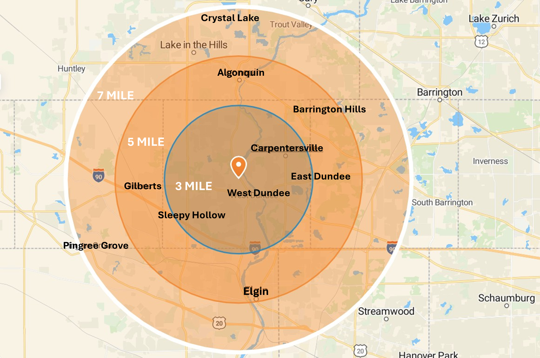 Econ Development Area Map
