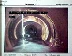 Closed Circuit Sewer Inspection on screen