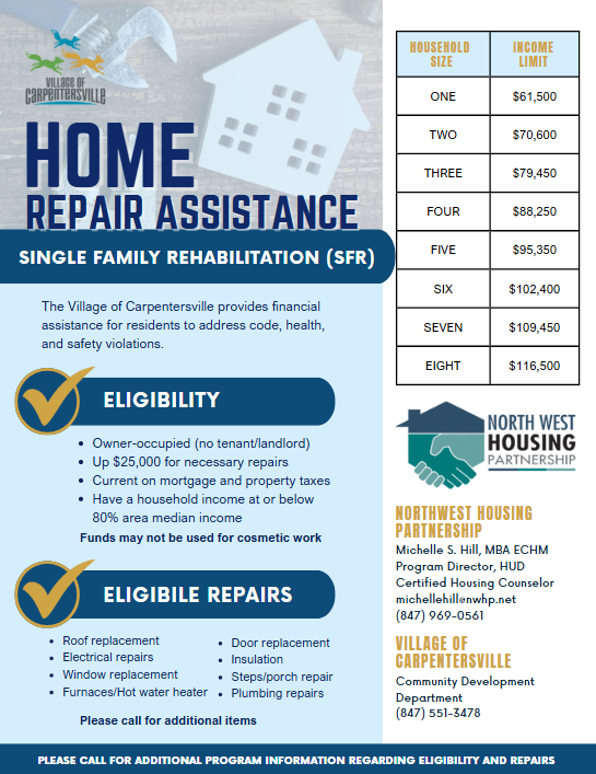 Home Repair Program Flyer 