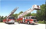 Two Ladder Trucks