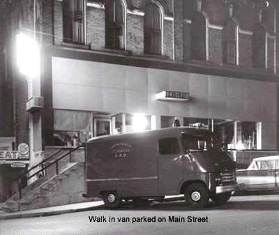Walk-in Van Parked on Main Street
